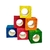 Mini Cubo Alfafeiro em Madeira Colorido Porta Feno Alfafa para Chinchila Roedores Coelhos Hamster Porquinho India - comprar online