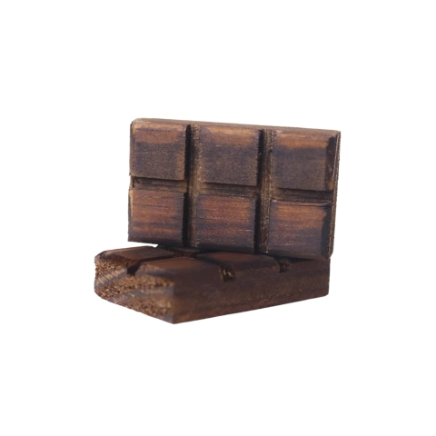 Brinquedo Chocolate Madeira para Chinchila Roedores Coelhos Hamster Porquinho India