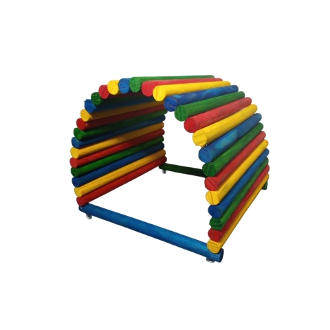 Toca Palito Tamanho Grande em Pinus Colorido para Roedores em Geral