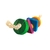 Brinquedo Carretel em Madeira e Sisal Colorido para Chinchila Roedores Coelhos Hamster Porquinho India - Arte do Thio