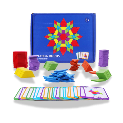 Tangram de madeira Montessori