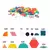 Tangram de madeira Montessori 180peças - comprar online