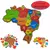 Quebra-cabeça Montessori Mapa do Brasil 38cmx37cm