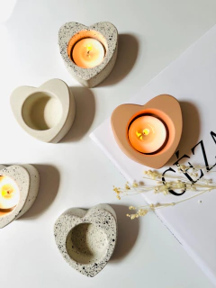 Set * 2 unidades Candelabro Corazón