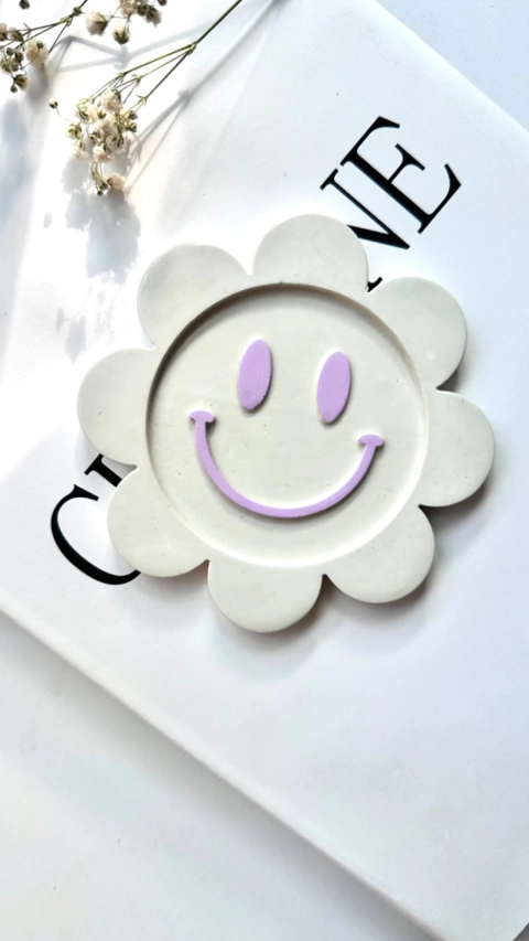 Portavaso sonrisa Lila