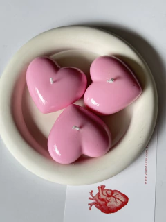 Set vela corazón