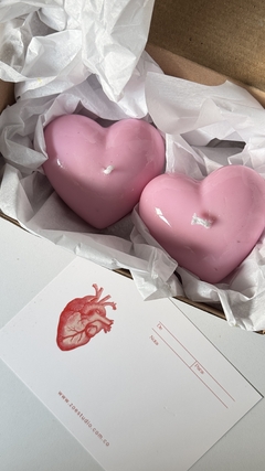 Imagen de Set vela corazón