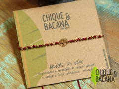 Pulseira Árvore da Vida Dots - ouro - comprar online
