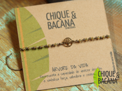 Pulseira Árvore da Vida Dots - ouro na internet