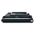 Toner compatível Brother TN-3612XL e TN-3662XL na cor preta, visto de lado.