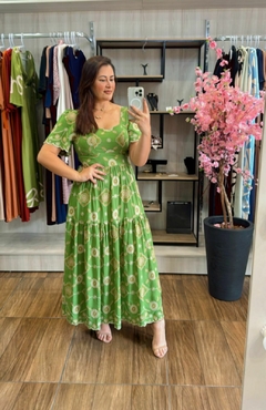 Vestido Karoilne em Laise - Verde - comprar online