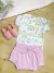 Conjunto Body Tapa Fralda Arco-íris