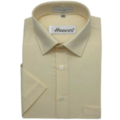Camisa Haber's Beige Manga Corta - comprar en línea