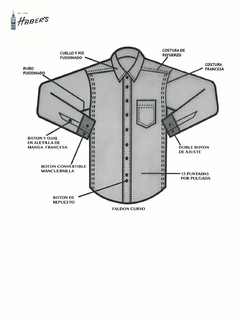 Camisa Haber's Marino - comprar en línea