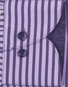 Camisa Slim fit Rayas Morada en internet