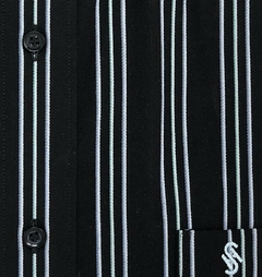 Camisa Negra con Rayas en internet
