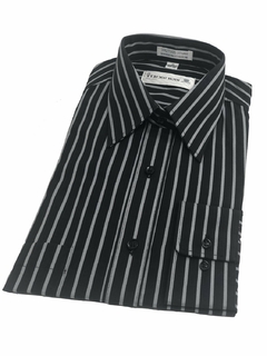 Camisa Negra con Rayas - comprar en línea