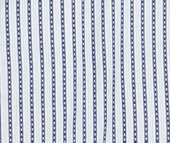 Camisa Rayas Puño y Cuello Blanco - Tienda Haber's