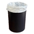 Kit Dispenser Detergente e Bucha + Lixeira 5 Litros com Tampa e Aramado Interno Preto e Cromado Arthi