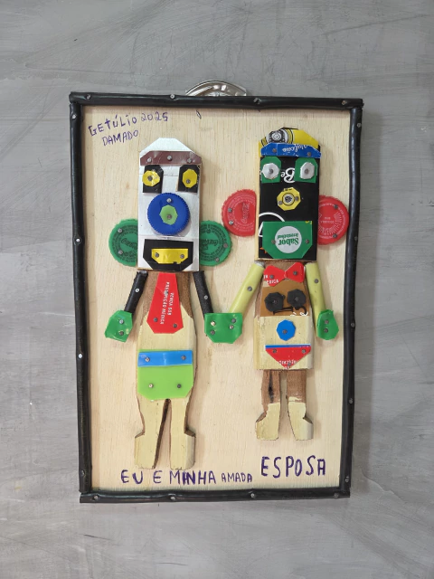 Quadro eu e minha amada esposa - comprar online