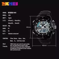 Relógio Skmei 1016 (Compra Internacional)