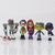 Conjunto 6 Miniaturas Os Jovens Titãs em Ação | Robin, Estelar, Mutano, Ravena, Cyborg e Silkie