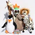 Pelúcia Madagascar 3: Os Procurados | Alex, Marty, Glória, Melman, Rei Julien e Capitão - comprar online