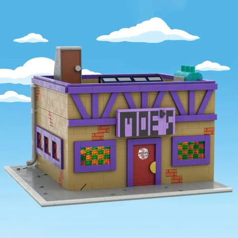 Blocos de Montar Bar do Moe (1736 Peças) | Os Simpsons (MOC Moe's Tavern)
