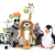 Pelúcia Madagascar 3: Os Procurados | Alex, Marty, Glória, Melman, Rei Julien e Capitão - Geek de Milhões