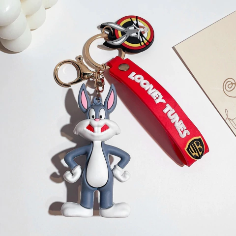 Imagem do Chaveiro Looney Tunes | Pernalonga, Patolino, Taz, Lola Bunny, Frajola, Piu-Piu, Gaguinho, Papa-Léguas, etc.