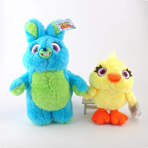 Conjunto de Pelúcia Ducky e Bunny | Toy Story 4