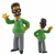 Conjunto 14 Miniaturas Os Simpsons | Homer, Marge, Bart, Ned Flanders, Milhouse, etc. - Geek de Milhões