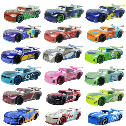 Miniaturas Carros de Corrida (Nova Geração) 1/55 | Carros Disney Diecast (Várias Versões)