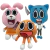 Pelúcia O Incrível Mundo de Gumball | Gumball Watterson, Darwin Watterson e Anais Watterson