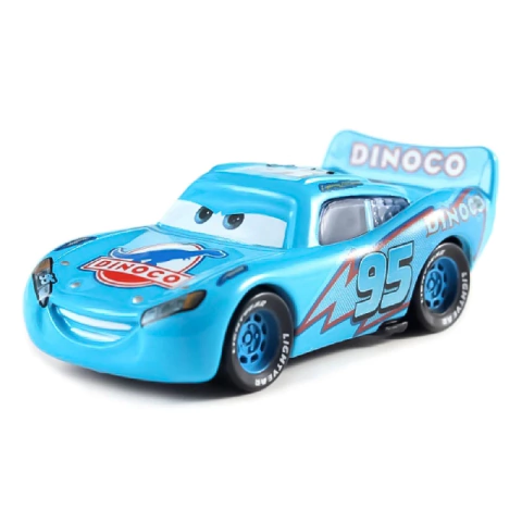 Miniatura Relâmpago McQueen (Dinoco) 1/55 | Carros Disney Diecast