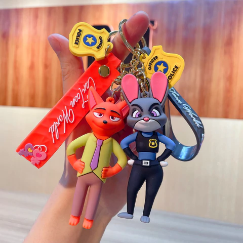 Chaveiro Nick Wilde e Judy Hopps | Zootopia