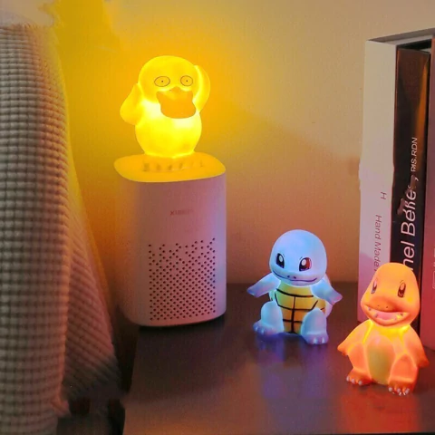 Luminária Psyduck, Squirtle e Charmander | Pokémon Decoração