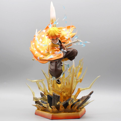 Action Figure Zenitsu Agatsuma (Thunderclap and Flash) Com LED | Demon Slayer