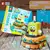 Blocos de Montar Kart Bob Esponja Sembo Block | Patrick, Sandy, Siriguejo, Lula Molusco, Plankton e Bob Esponja