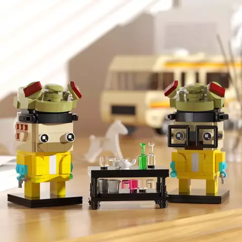 Blocos de Montar Walter White e Jesse Pinkman (401 Peças) | Breaking Bad