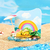 Blocos de Montar Pokémon Summer Beach Time | Keeppley (Pikachu, Snorlax e Psyduck) na internet