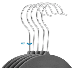 Kit 50 Cabides Veludo - Cinza - loja online