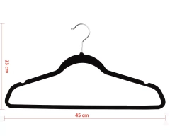 Cabide Veludo - Preto - comprar online
