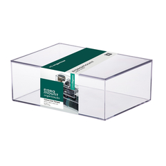 Caixa Organizadora Acrílico Com Tampa Elegance 22,5X16,5X8,5 cm