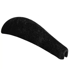 Kit 5 Pares de Ombreiras De Veludo Para Cabide - Preto