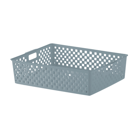 Cesto Organizador Quadratta Grey 34x27x9 cm