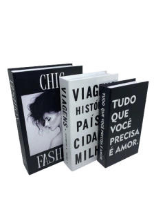 Kit 3 Livros Caixa - Chic - comprar online