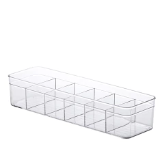 Organizador Acrílico Com Divisórias Diamond 35,5x10,5x7,5 cm