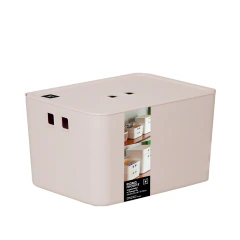 Organizador com Tampa Fly 18 l 34x26x24 cm - Creme