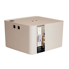 Organizador com Tampa Fly 36,2 l 49x35x24 cm - Creme